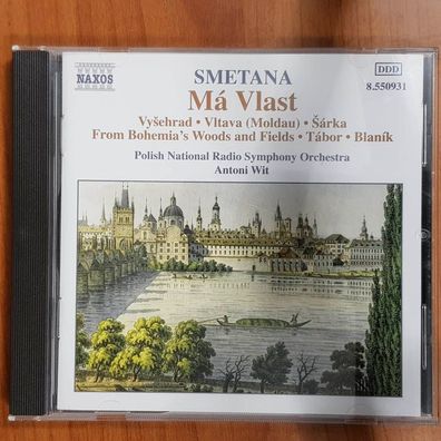 ANTONI WIT smetana ma vlast VG+/EX (CD Album, Klassik, Naxos)