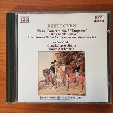 Capella Istropolitana beethoven piano concerto no 5 & 2 VG+/VG+ (CD Album)