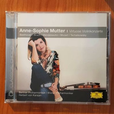 ANNE SOPHIE MUTTER virtuose violinkonzerte NM/EX (CD Album, Klassik, DG)