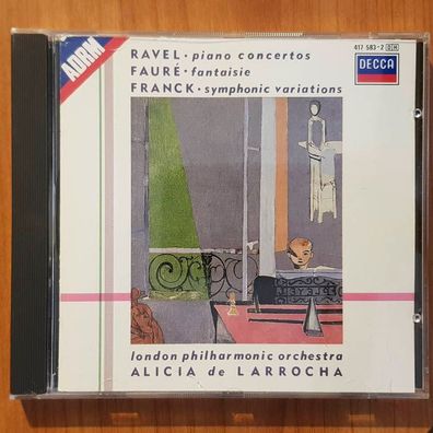 ALICIA DE Larrocha ravel / faure / franck EX/EX (CD Album, Klassik, Decca)