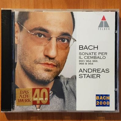 Andreas STAIER js bach sonate per il cembalo NM/EX (CD Album, Klassik, Teldec)