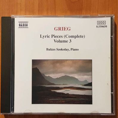 BALAZS Szokolay grieg lyric pieces volume 3 EX/EX (CD Album, Klassik, Naxos)