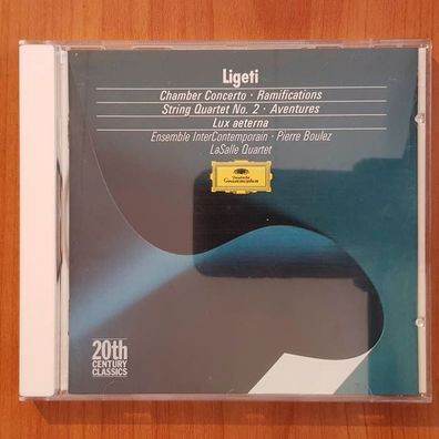 Lasalle Quartet / BOULEZ ligeti chamber concerto FULL SILVER PDO WGER EX/EX