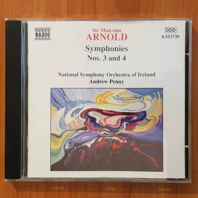ANDREW PENNY sir malcom arnold symphony 3&4 NM/VG+ (CD Album, Klassik, Naxos)