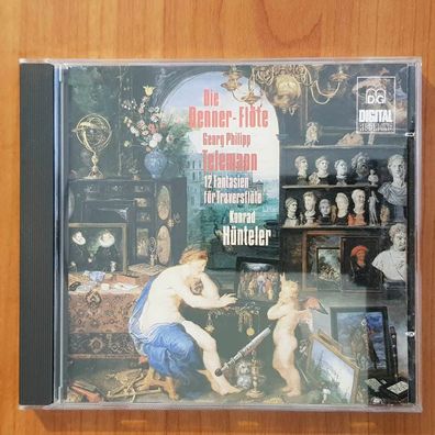 KONRAD Hünteler telemann 12 fantasien für traversflöte solo EX/EX (CD Album)