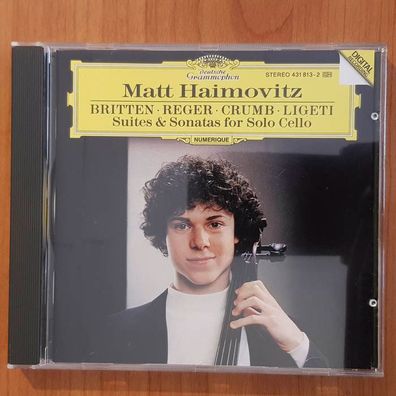 MATT Haimovitz suites & sonatas for solo cello FULL SILVER EX/EX (CD Album)