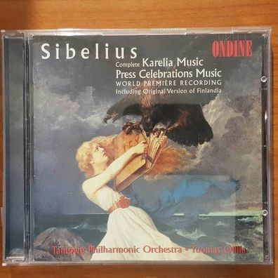 THOMAS OLLILA jean sibelius karelia music NM/EX (CD Album, Klassik, Ondine)