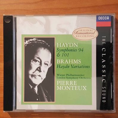 PIERRE Monteux haydn symphonies 94/101 brahms variations NM/EX (CD Album)
