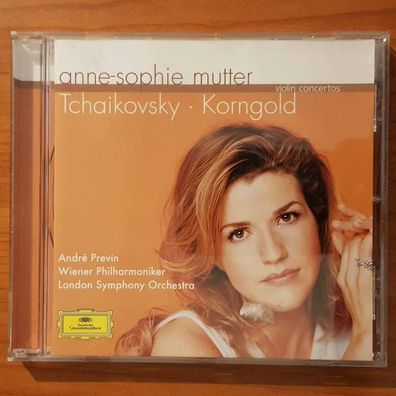 ANNE-SOPHIE MUTTER tchaikovsky / korngold violin concertos EX/EX (CD Album)