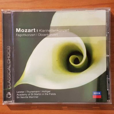 SIR Neville Marriner mozart klarinettenkonzert NM/EX (CD Album, Klassik, Decca)