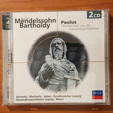 KURT MASUR mendelssohn bartholdy paulus oratorium 36 EX/EX (2CD, Klassik, Decca)