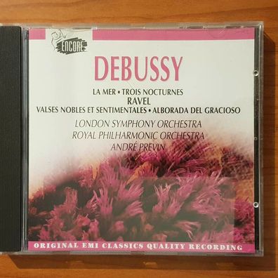 ANDRE PREVIN debussy la mer trois nocturnes EX/VG+ (CD Album, Klassik, Encore)