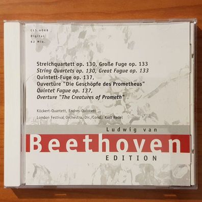 LUDWIG VAN Beethoven edition: strechquartett op 130 EX/EX (CD Album, Klassik)
