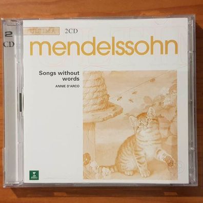 ANNIE D'ARCO felix mendelssohn songs without words EX/EX (2CD, Klassik, Erato)