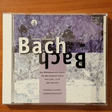 Christiane Jaccottet js bach das wohltemperierte klavier pt 2 1-12 NM/EX