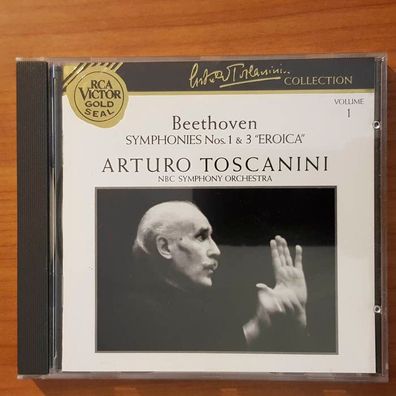 ARTURO Toscanini beethoven symphonies 1 & 3 NM/EX (CD Album, Klassik)