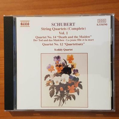 KODALY Quartet schubert string quartets vol. 1 NM/EX (CD Album, Klassik, Naxos)