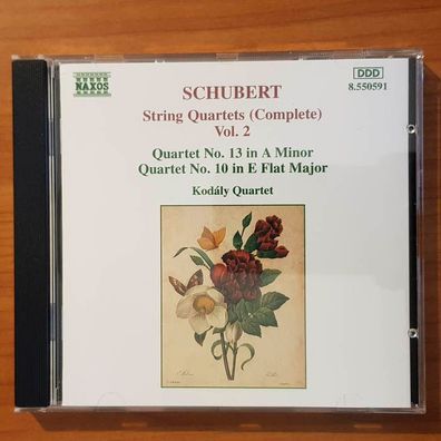 KODALY Quartet schubert string quartets vol. 2 NM/EX (CD Album, Klassik, Naxos)