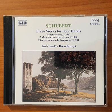 ILLONA PRUNYI / JENÖ JANDO schubert piano works for four hands EX/EX (CD Album)