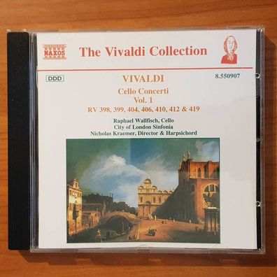 ROBERT Wallfisch vivaldi cello concerti vol. 1 NM/EX (CD Album, Klassik, Naxos)