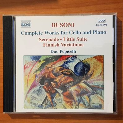 DUO Pepicelli busoni complete works for cello and piano NM/EX (CD Album)