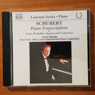 ANTTI Siirala schubert piano transcriptions NM/EX (CD Album, Klassik, Naxos)