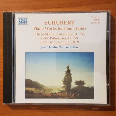 JENO JANDO / ZSUZSA KOLLAR schubert piano works for four hands vol 2 EX/EX