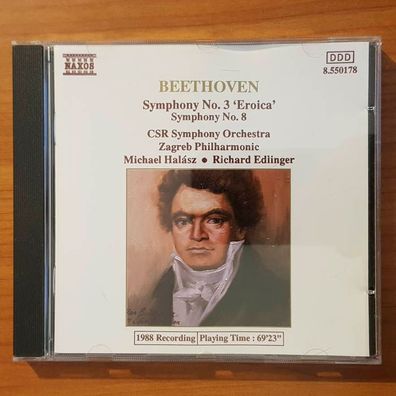 Michael HALASZ beethoven symphony no 3 EX/EX (CD Album, Klassik, Naxos)