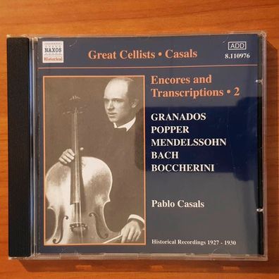PABLO CASALS encores and transcriptions 2 NM/EX (CD Album, Klassik, Naxos)