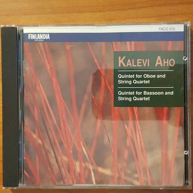 Tapaninen, Saraste ET AL kalevi aho quintet for oboe and string quartet CH NM/EX