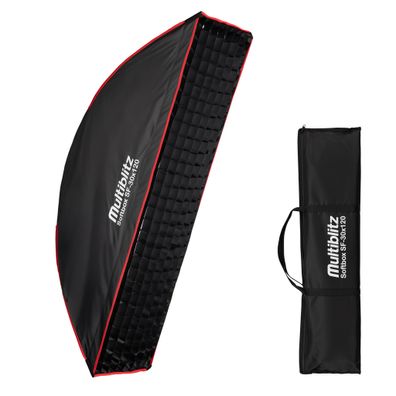 Multiblitz Softbox SF-30x120 Bowens Diffusor Grid Foto Soft Box Studiolicht