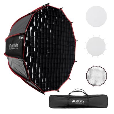 Multiblitz Deep Rota Softbox SF-90 Bowens Diffusor Grid Fotostudio Studiolicht