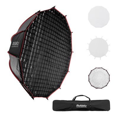 Multiblitz Deep Rota Softbox SF-120 Bowens Diffusor Grid Fotostudio Studiolicht