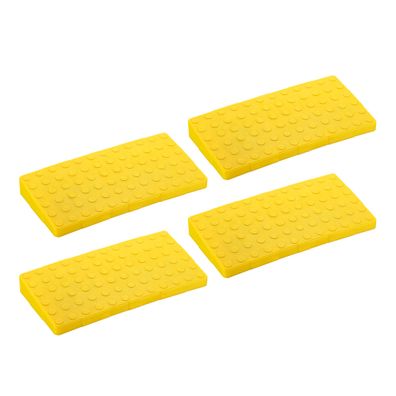 Wiltec Curb Pad für RV Nivellierblock 4er Set Unterlegplatten Abstützplatten