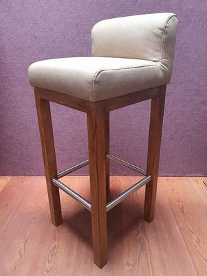 Design Barhocker Tresenhocker forDoreen Holz Gestell Nussbaum Kunstleder