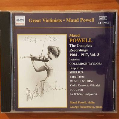 MAUD POWELL / GEORGE Falkenstein maud powell complete rec vol. 3 VG+/VG