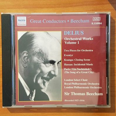 SIR THOMAS Beecham delius orchestral works vol. 1 EX/VG+ (CD Album, Klassik)