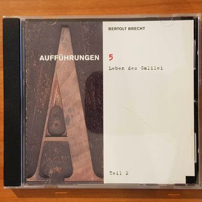 Berthold BRECHT aufführungen 5 leben galilei 2 VG/VG+ (CD Album, Literatur)