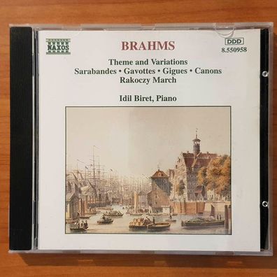 IDIL BIRET brahms theme and variations EX/VG+ (CD Album, Klassik, Naxos)