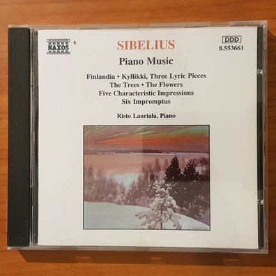 RISTO Lauriala jean sibelius piano music EX/VG+ (CD Album, Klassik, Naxos)
