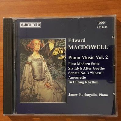 JAMES Barbagallo edward macdowell piano vol. 2 EX/VG+ (CD Album, Klassik)