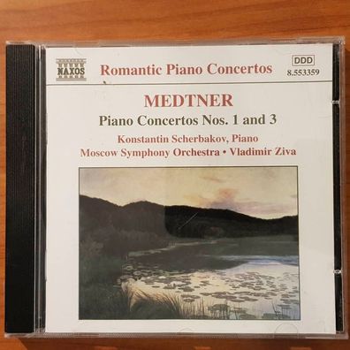Konstantin Scherbakov medtner piano conc. 1 & 3 EX/VG+ (CD Album, Klassik)