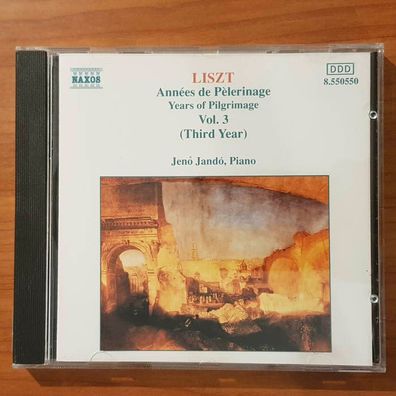 JENO JANDO liszt annees de pelerinage vol. 3 NM/VG+ (CD Album, Klassik, Naxos)