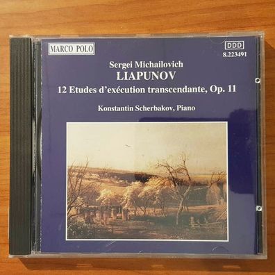 Konstantin Scherbakov liapunov 12 etudes d'execution VG+/VG+ (CD Album, Klassik)