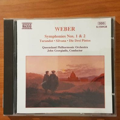 JOHN Georgiadis weber symphonies 1^&2 EX/VG+ (CD Album, Klassik, Naxos)