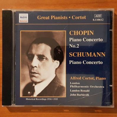 ALFRED CORTOT chopin piano concerto 2 VG+/VG+ (CD Album, Klassik, Naxos)