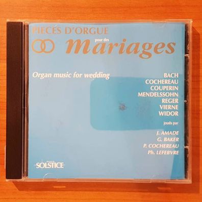 AMADE / BAKER ET AL organ music for wedding EX/EX (CD Album, Klassik, Solstice)
