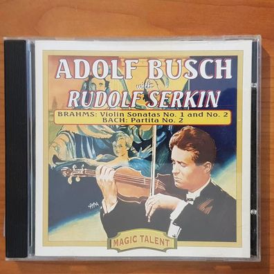 ADOLF BUSCH with rudolf serkin bach violin sonatas 1 & 2 EX/VG+ (CD Album)