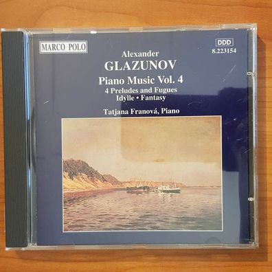Tatjana Franova glazunov piano music vol. 4 EX/VG+ (CD Album, Klassik)