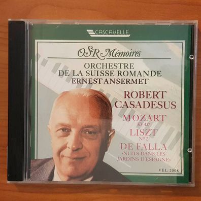 ROBERT Casadeus mozart liszt de falla VG+/VG+ (CD Album, Klassik, Cascavelle)